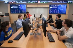 SBA Finance Lab 300x200 Students in Finance Lab
