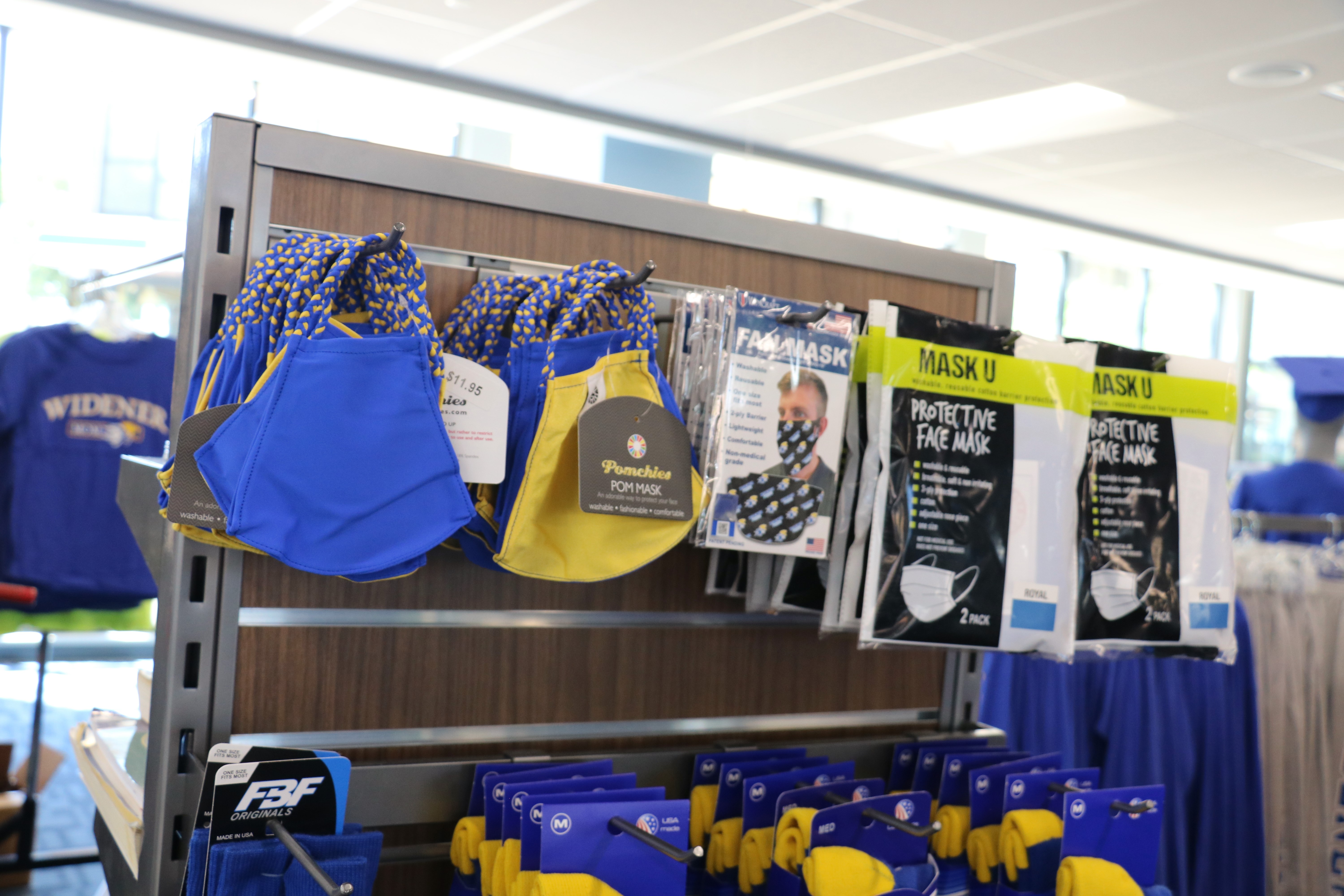 Face Masks in campus bookstore