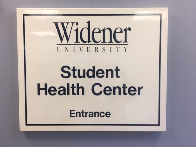 Student Health Center Sign