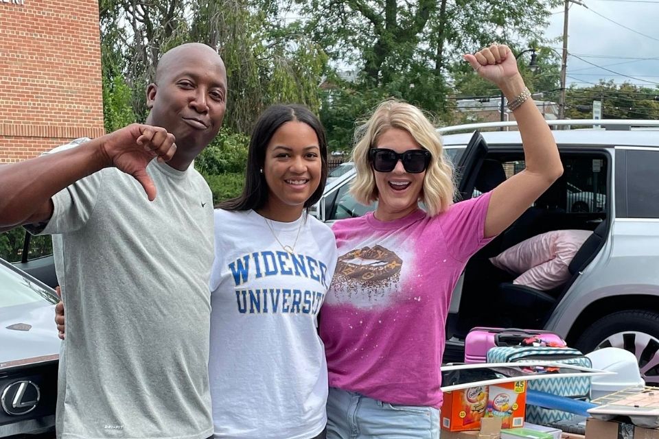 Parents express mixed emotions on move-in day.