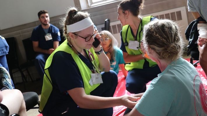 nursing student disaster simulation 710x400 nursing student disaster simulation