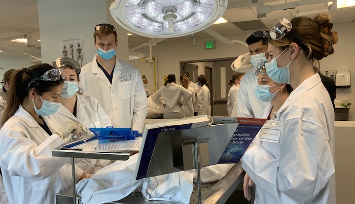 Students inside the Clinical Anatomy Lab 710x400 Students inside the Clinical Anatomy Lab
