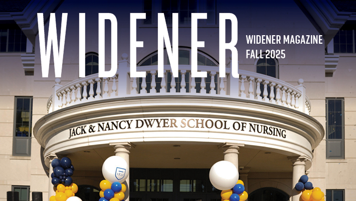 The cover of the Fall 2025 issue of the Widener Magazine