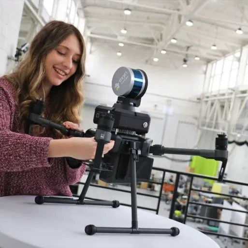 Taylor Kohnow at her robotics co-op