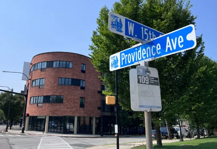 Providence Hall, located at 15th Street and Providence Avenue