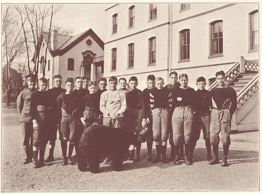 1920s Football Mascot Bear