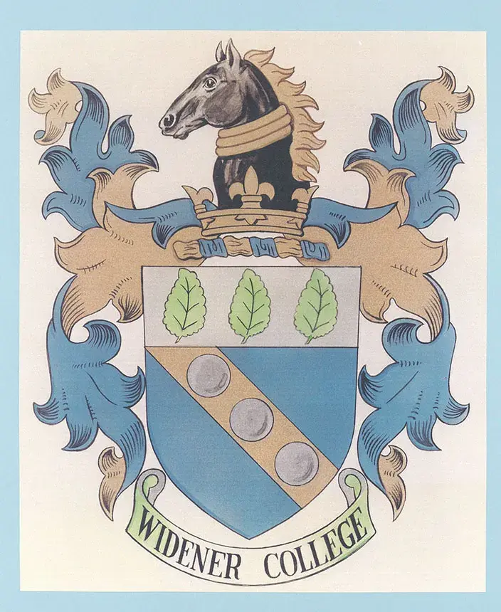 1972 widener college seal 