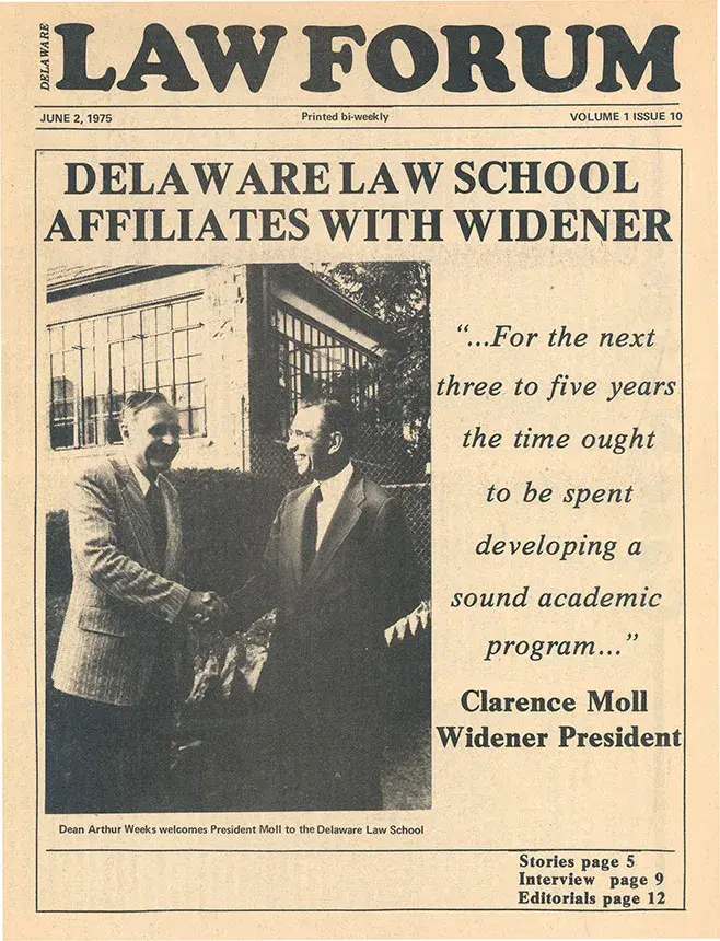 1975 delaware law school news article