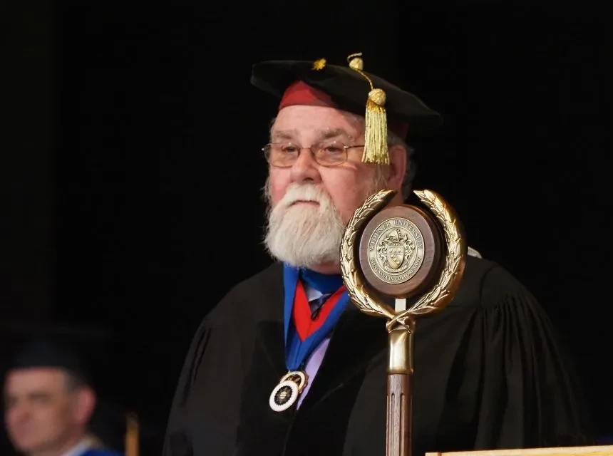 Mace Bearer at Commencement