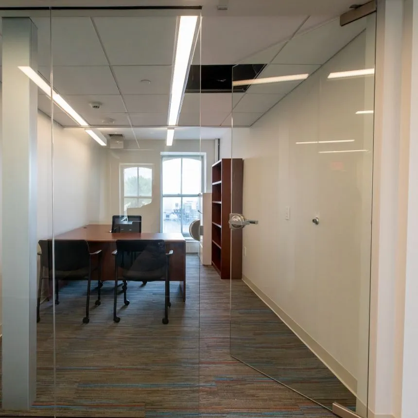 Repairs were made to the damaged offices in Old Main.