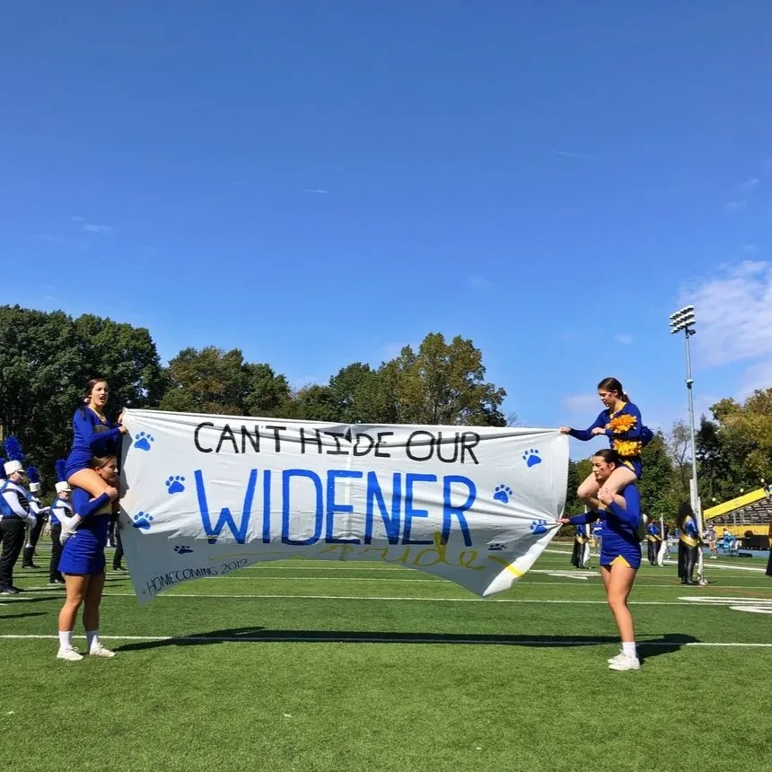 Cheerleaders at Homecoming