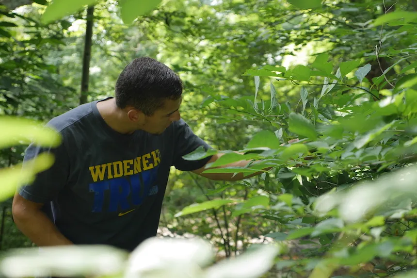 Student at Taylor Arboretum