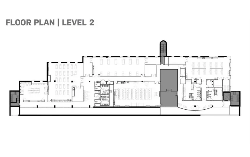 A blue print rendering shows the constructions plans for ACN level 2