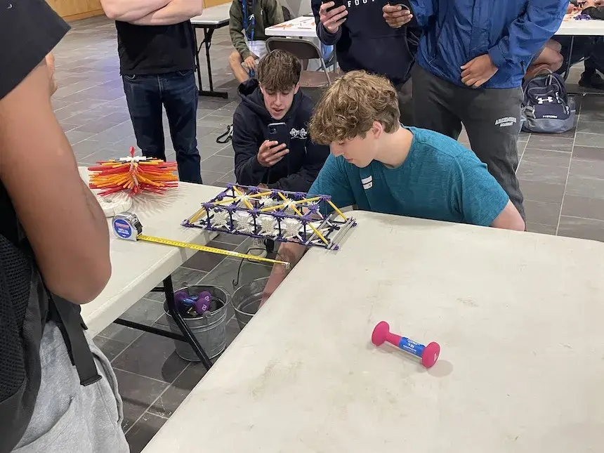 engineering summer camp bridge build 860x645