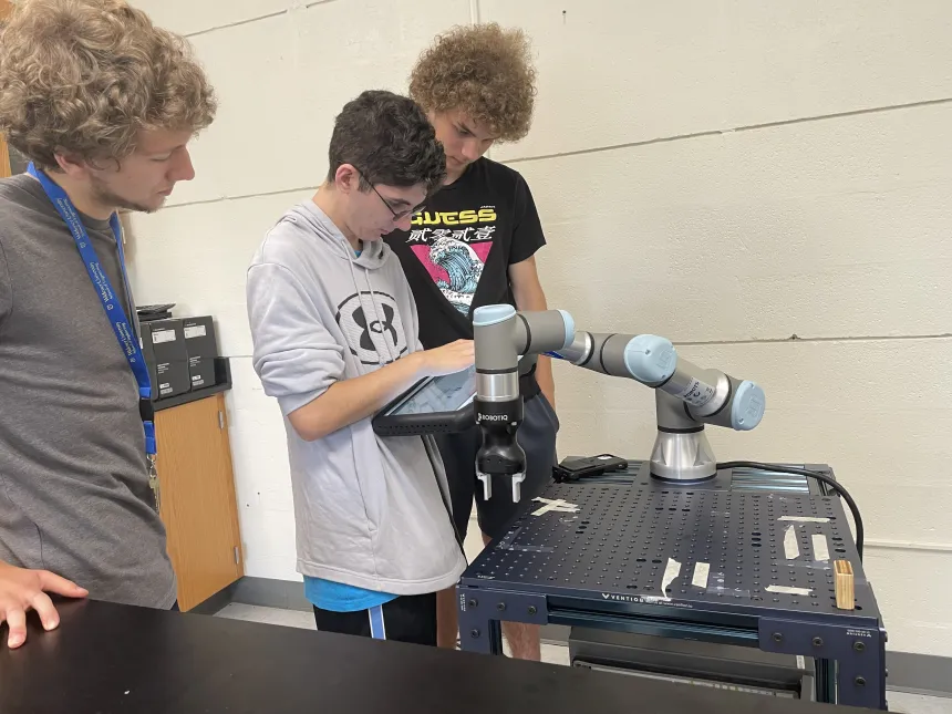 students program robotics at widener robotics engineering summer program