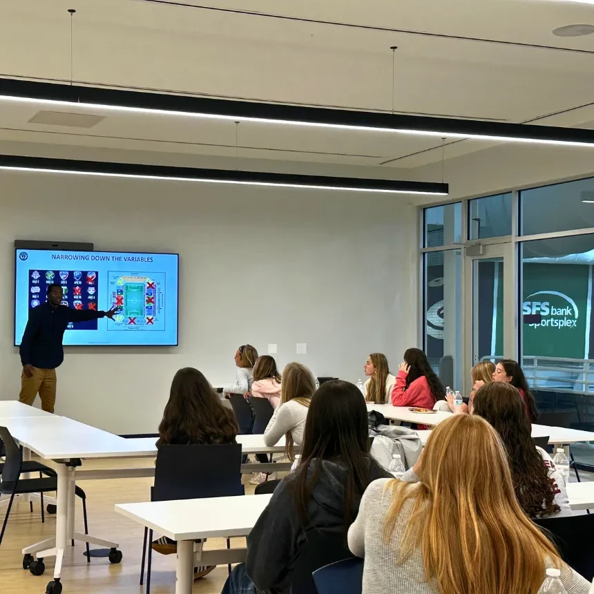 high school students learn about ticket sales