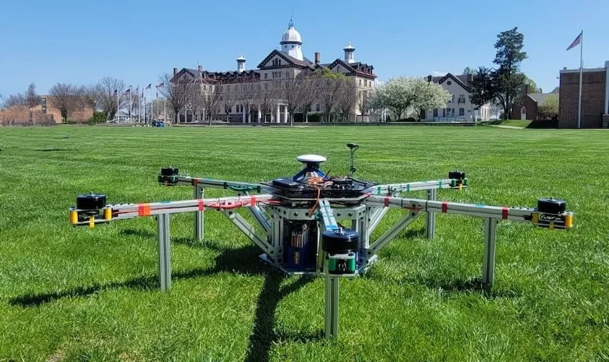 Skywalker in front of old main