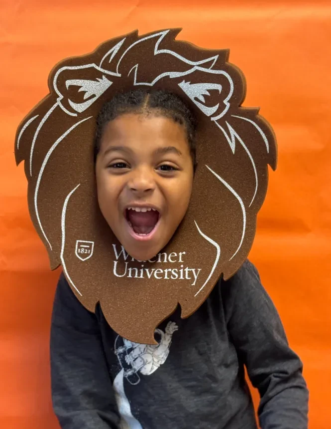 A child in the CDC dressed as a lion