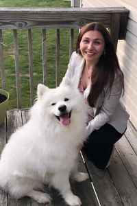 Maria Chiaffarano with dog Meeko