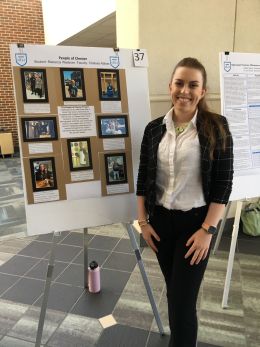 Rebecca Westrom participates in the summer research symposium