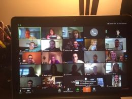 Graduate physical therapy students check in during COVID-19