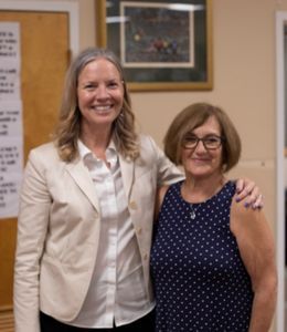 Stacey Robertson poses with Ellen Boyda.