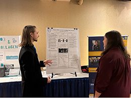 Brian Hoffman presenting his poster