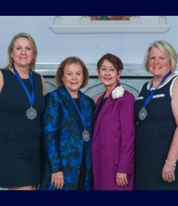 Anne Krouse poses with other award winners.