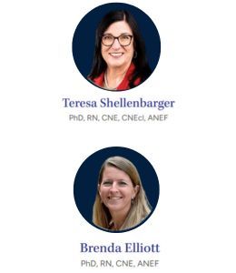 Headshots show Teresa Shellenbarger and Brenda Elliott