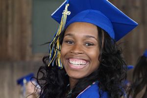 2019 undergrad in cap and gown