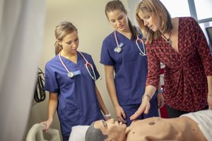 Bachelor's Degree in Nursing BSN students in a clinical setting