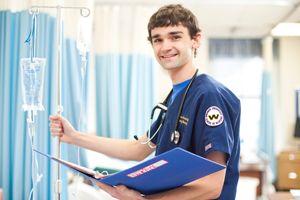 BSN Degree Nursing Student in Hospital Clinical Setting