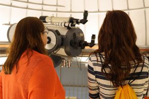 Students in Observatory 300x200 Students in observatory