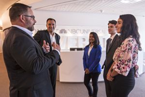 students in Comcast Center
