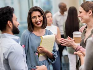 Four pychology professionals during a session