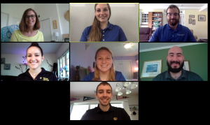 Students participate in virtual Zoom