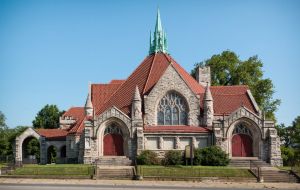 The Old Presbyterian Church before the fire