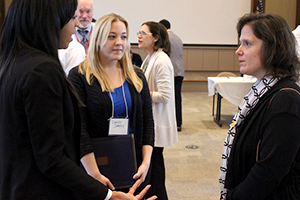 Criminal Justice professor Shana Maier at Widener's Criminal Justice Career Fair