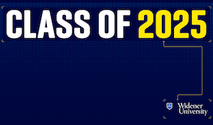 Class of 2024 with blue background