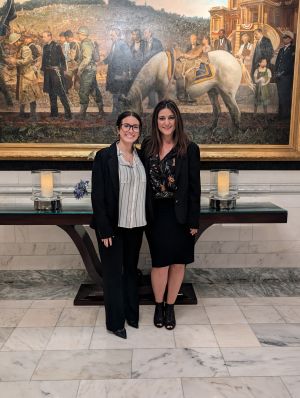 Olivia Mistichelli and her mentor, Bianca