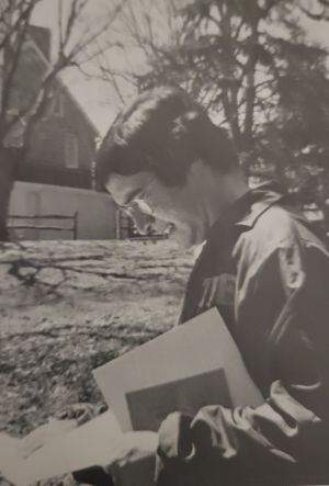 Joe Vaccaro studying ca. 1970s