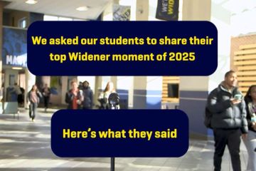 Top Widener moment 2025 960 x 640 Graphic photo asks: What was your top Widener moment of 2025?