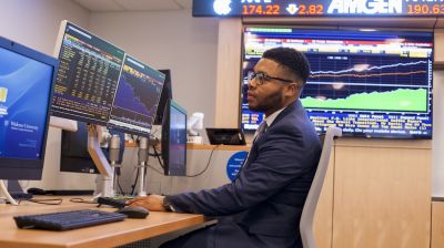Whether you are a finance major or an economics major, you will get to experience Widener's facilities like the finance lab.