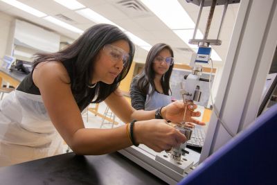 Singh NSF grant working with student in lab