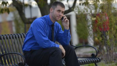 Nonprofit Leadership Student Outside