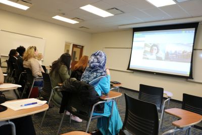 French students learn from French-Canadian author