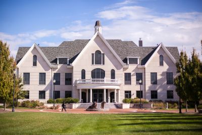 Front entrance of the School of Nursing's Founders Hall