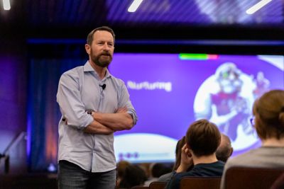 Duncan Wardle, former head of Innovation and Creativity at Disney, was the university's 2020 Beideman Visiting Scholar