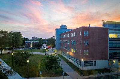 Sunset over kirkbride hall