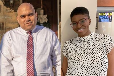 Photos of Priscilla Adenugba and Evan Figueroa-Vargas 